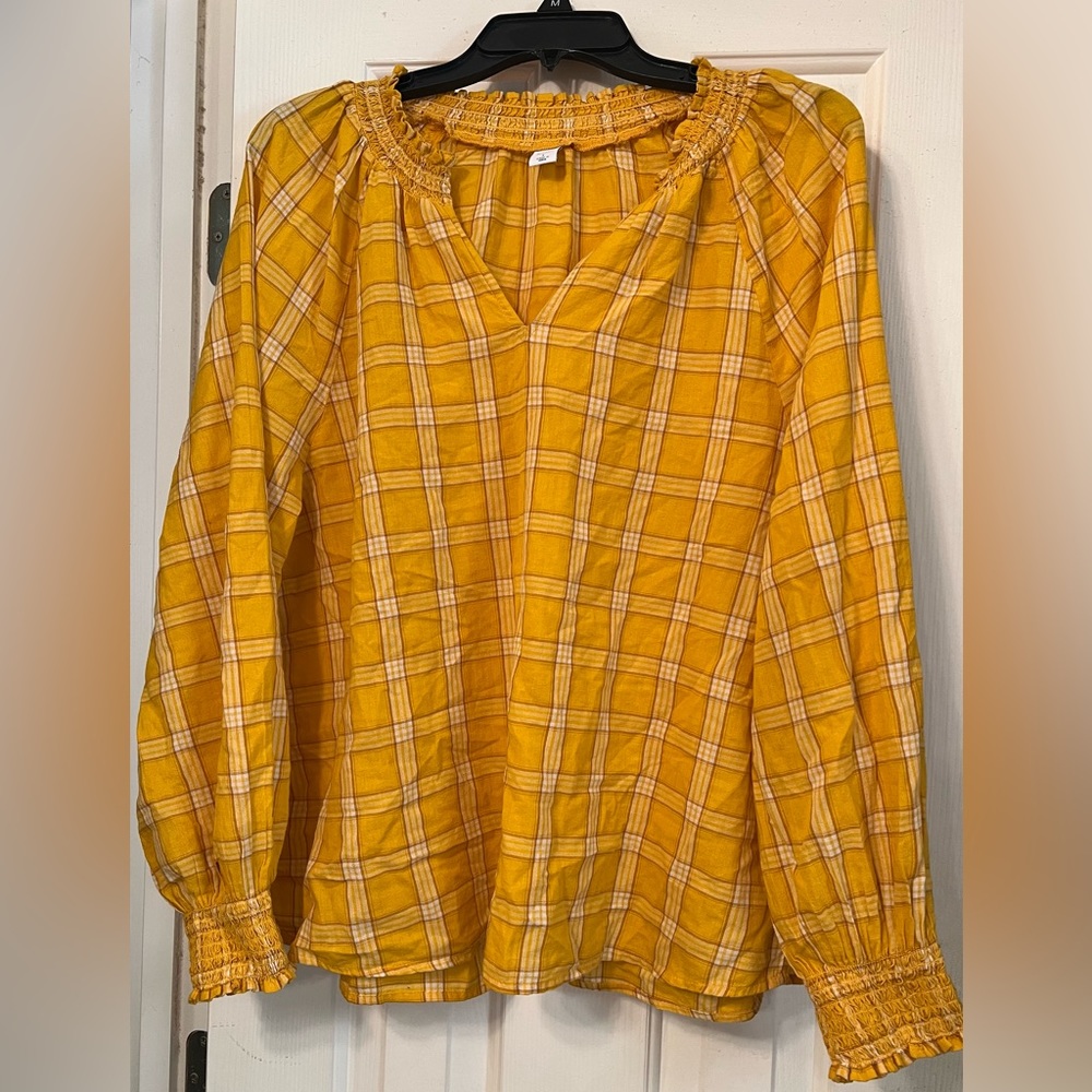 Yellow Plaid Shirt